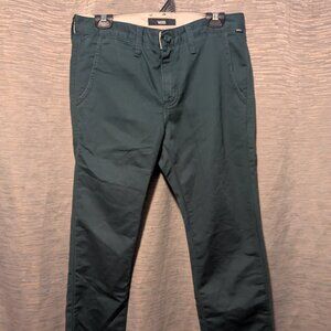 Men's khaki vans straight leg pants